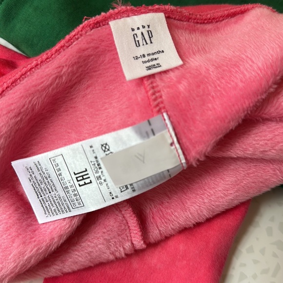 Baby Gap Toddler Cozy Fleece Leggings 12-18 months RED - Picture 3 of 5